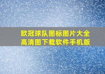 欧冠球队图标图片大全高清图下载软件手机版