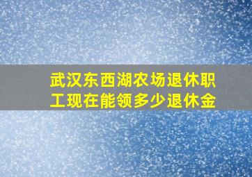 武汉东西湖农场退休职工现在能领多少退休金