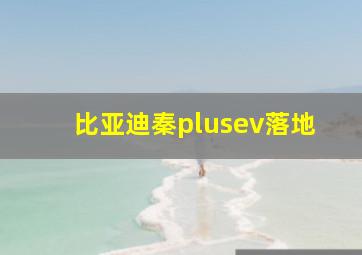 比亚迪秦plusev落地