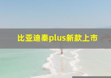 比亚迪秦plus新款上市