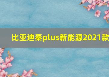 比亚迪秦plus新能源2021款