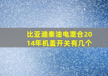 比亚迪秦油电混合2014年机盖开关有几个