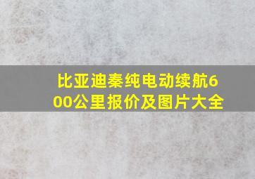 比亚迪秦纯电动续航600公里报价及图片大全