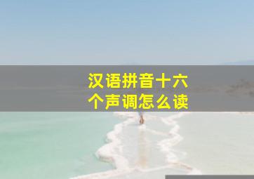 汉语拼音十六个声调怎么读