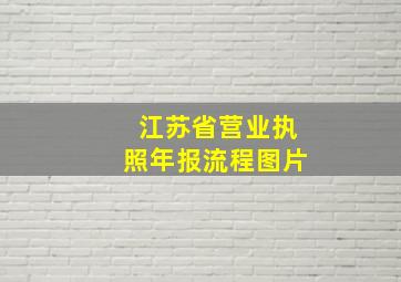 江苏省营业执照年报流程图片