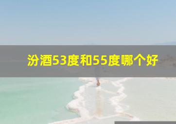 汾酒53度和55度哪个好