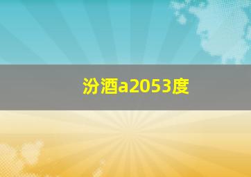 汾酒a2053度