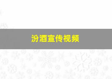 汾酒宣传视频