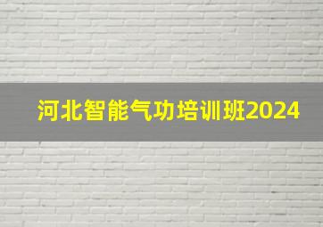 河北智能气功培训班2024