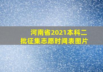 河南省2021本科二批征集志愿时间表图片