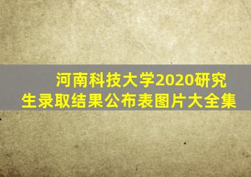 河南科技大学2020研究生录取结果公布表图片大全集