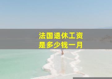 法国退休工资是多少钱一月