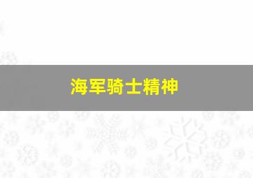 海军骑士精神