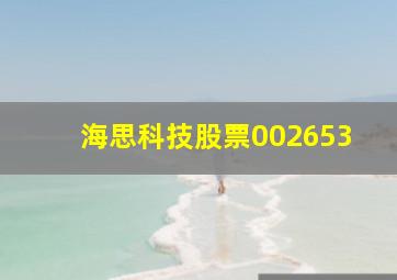 海思科技股票002653