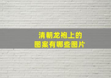 清朝龙袍上的图案有哪些图片