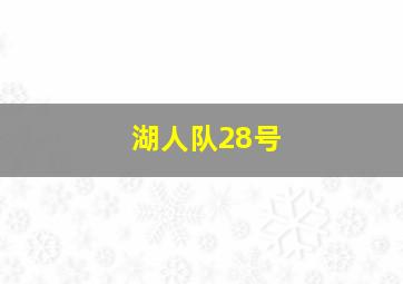 湖人队28号