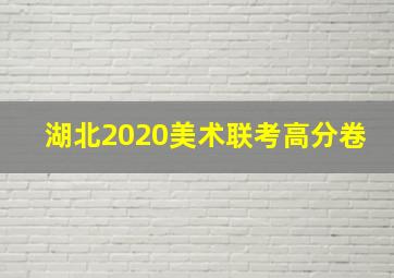 湖北2020美术联考高分卷