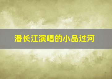 潘长江演唱的小品过河