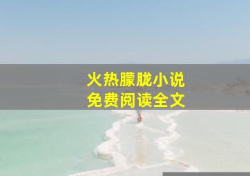 火热朦胧小说免费阅读全文