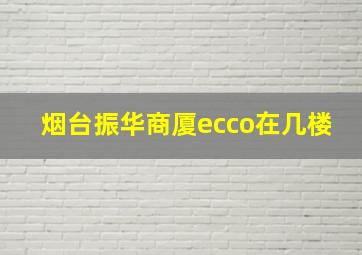 烟台振华商厦ecco在几楼