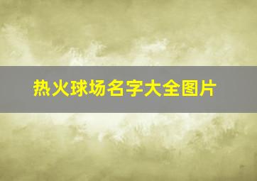 热火球场名字大全图片