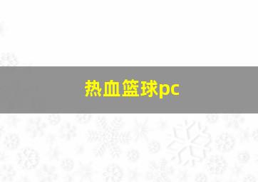 热血篮球pc