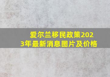 爱尔兰移民政策2023年最新消息图片及价格