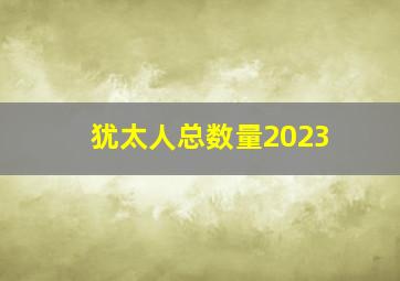 犹太人总数量2023