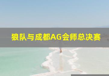 狼队与成都AG会师总决赛