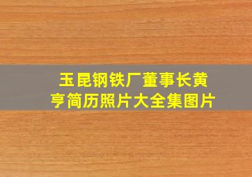 玉昆钢铁厂董事长黄亨简历照片大全集图片