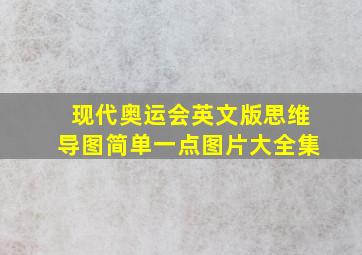 现代奥运会英文版思维导图简单一点图片大全集