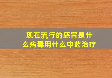 现在流行的感冒是什么病毒用什么中药治疗