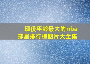 现役年龄最大的nba球星排行榜图片大全集