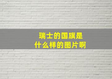 瑞士的国旗是什么样的图片啊