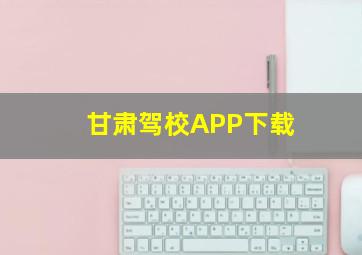 甘肃驾校APP下载