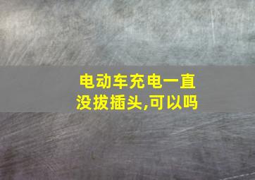 电动车充电一直没拔插头,可以吗