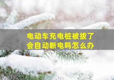 电动车充电桩被拔了会自动断电吗怎么办