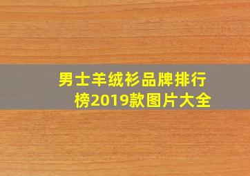 男士羊绒衫品牌排行榜2019款图片大全