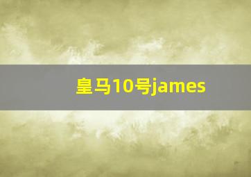 皇马10号james