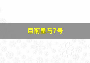 目前皇马7号