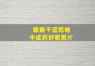 眼睛干涩吃啥中成药好呢图片