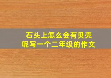 石头上怎么会有贝壳呢写一个二年级的作文