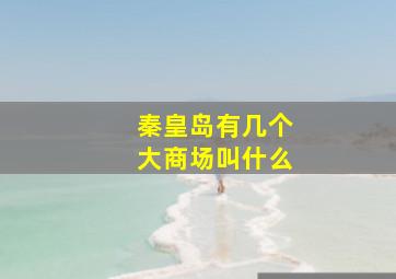 秦皇岛有几个大商场叫什么