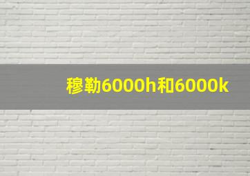 穆勒6000h和6000k