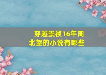 穿越崇祯16年周北望的小说有哪些