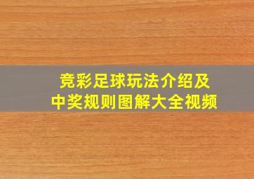 竞彩足球玩法介绍及中奖规则图解大全视频