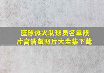 篮球热火队球员名单照片高清版图片大全集下载