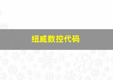 纽威数控代码