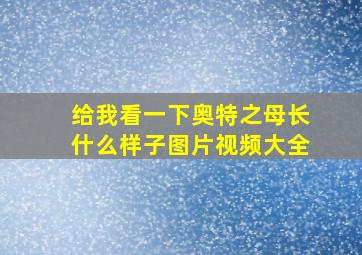 给我看一下奥特之母长什么样子图片视频大全