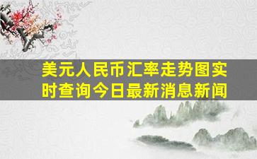 美元人民币汇率走势图实时查询今日最新消息新闻